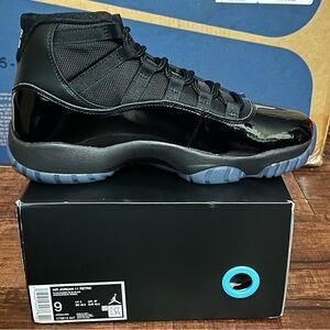 Jordan 11 Retro Black Glossy Sneakers